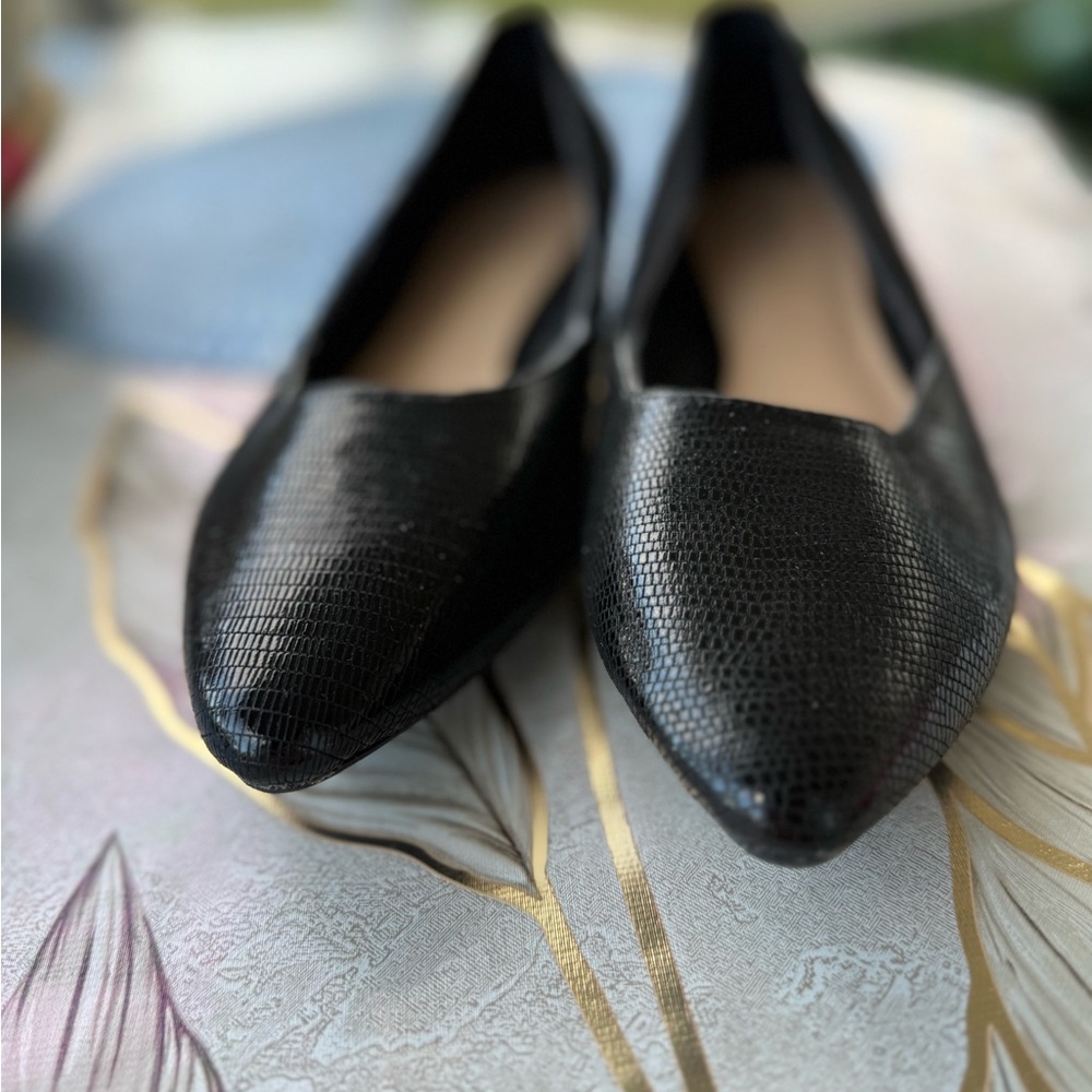 Michael by Michael Shannon Women’s Shoes Alara Black Suede Flats Size 10 M - Picture 5 of 8